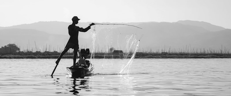 Man fishing
